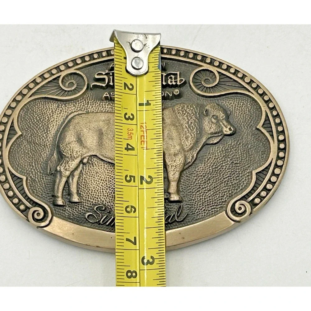 TONY LAMA Simmental Bull Cow Sire Belt Buckle Cattle Breed Series FIRST Edition